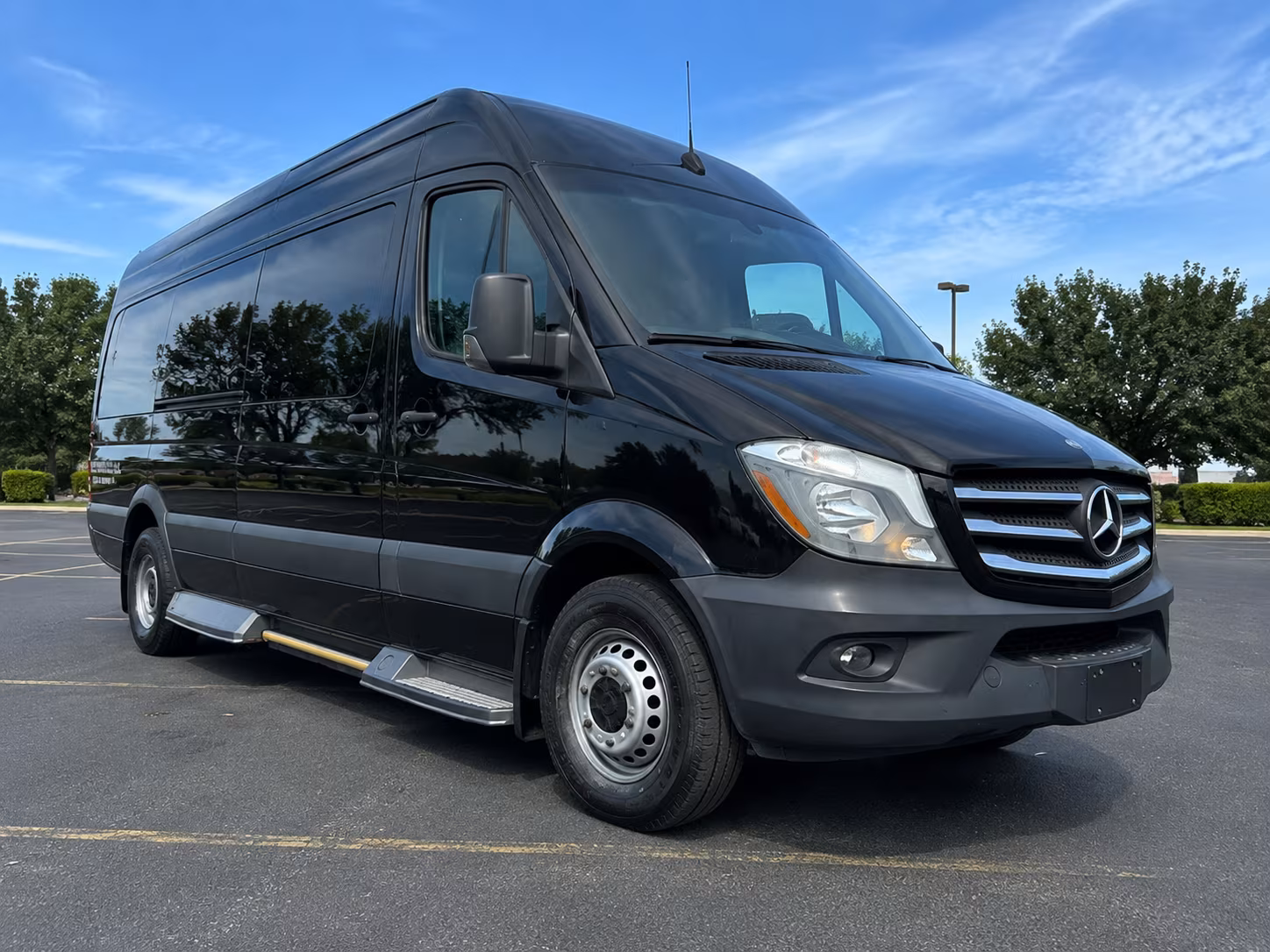 denver prom night dinner stop and multi venue sprinter van transportation