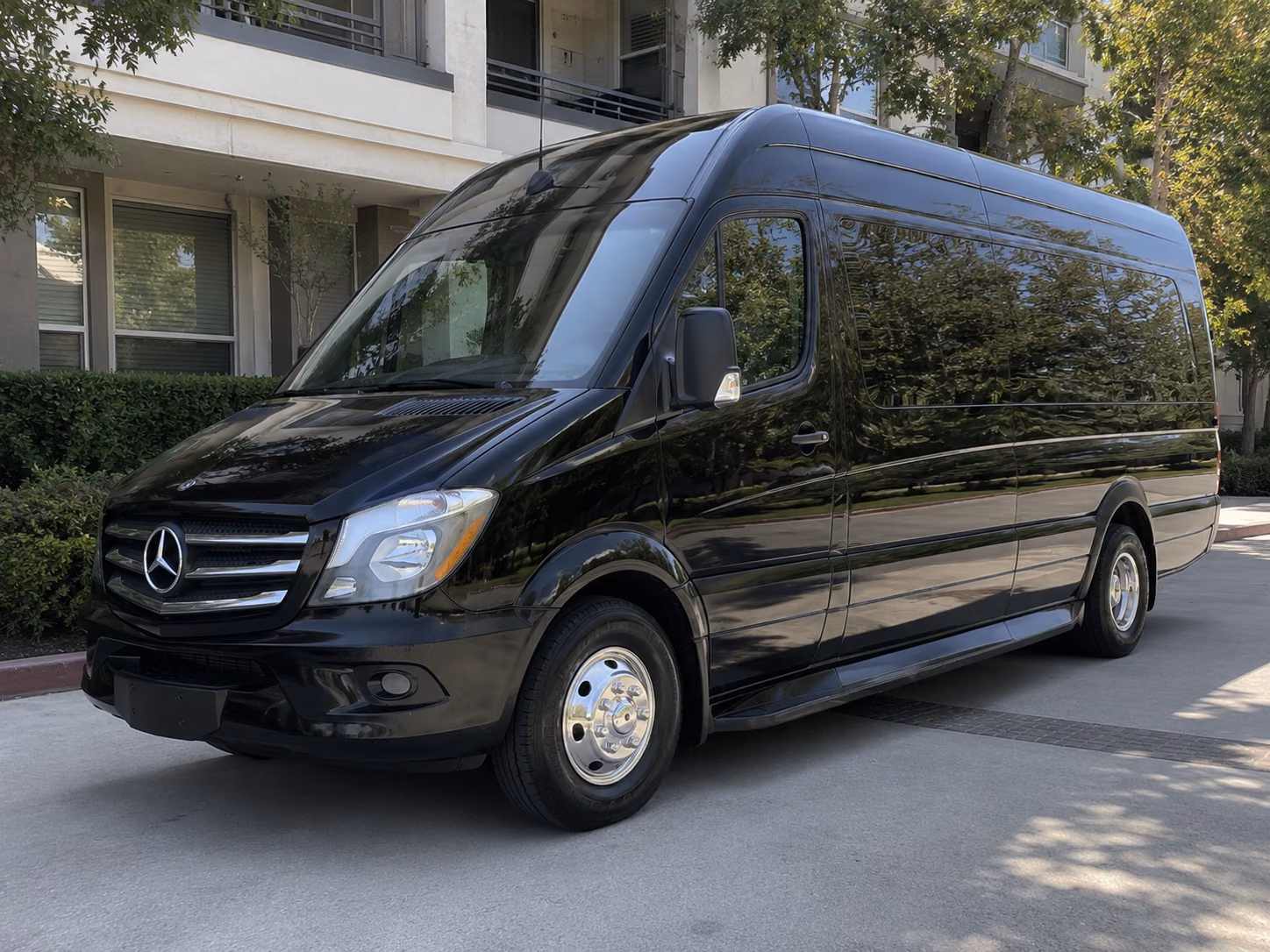quinceanera sprinter van transportation in denver for the whole court